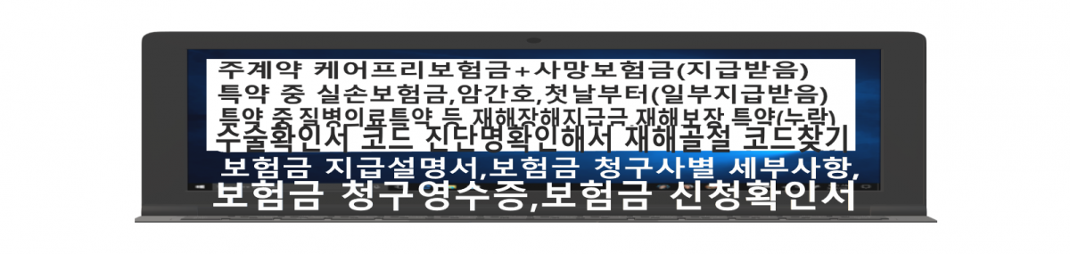 메롤뉴스 - 주계약( 사망보험금특약 +캐어프리보험금)  재해보장특약 (사망보험금 +재해장해급여금) 등 질병의료보장, 재해보장(장해진단금), CI추가보장  등 누락  증빙자료 손상 중독 자료 찾